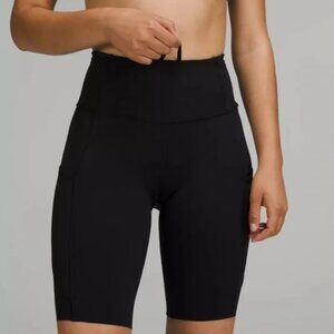 Lululemon Fast and Free High-Rise Short 10" Black -SZ 10 - NWT